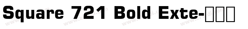 Square 721 Bold Exte字体转换